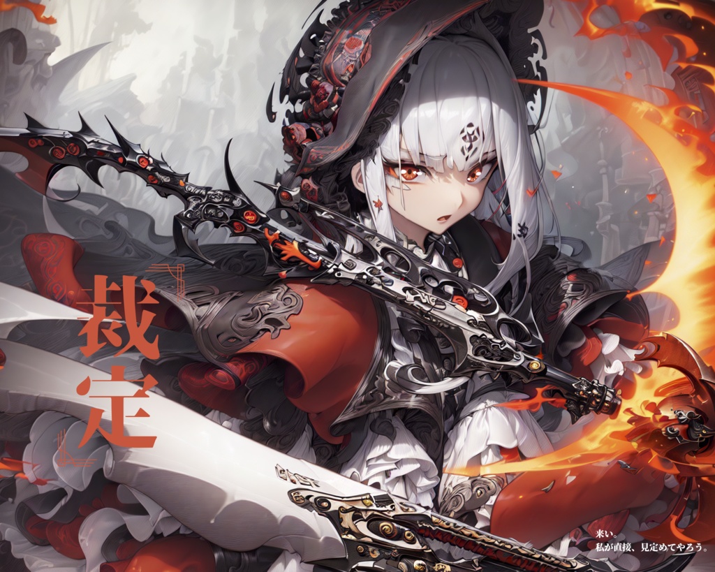 血鎌乙女の追想 - AI Illustration Artworks -