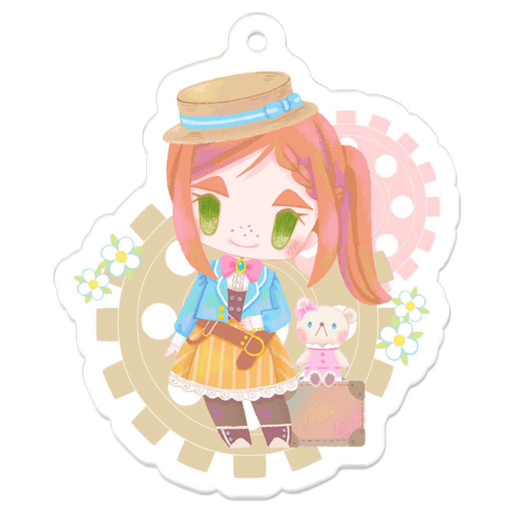アクリルキーホルダー ちびキャラノエル(コーティング有)