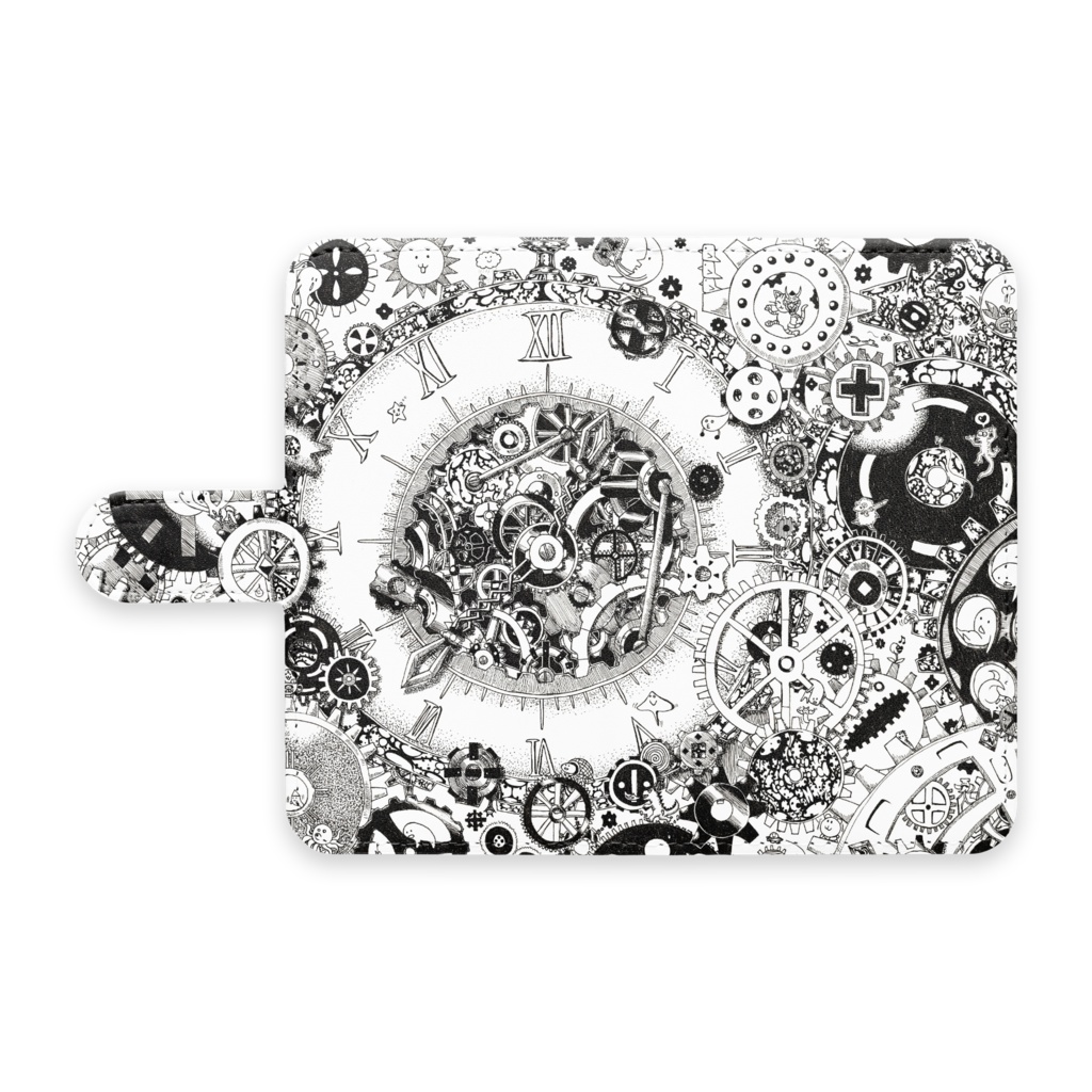 くるくるはぐるまぐるぐるまわる 手帳型androidケース Tf Art House Booth