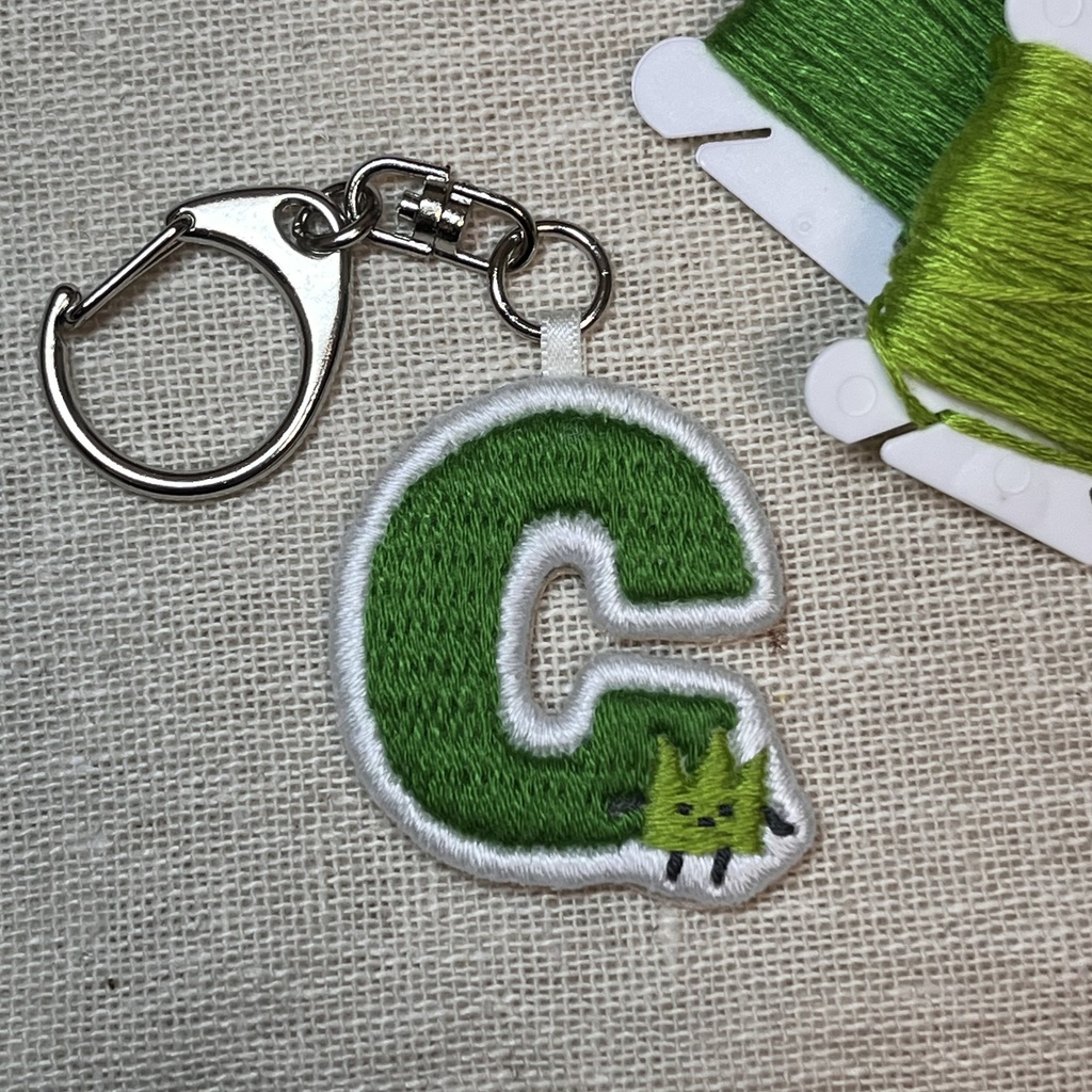 【非公式】ライバーモチーフ刺繍チャームキーホルダー