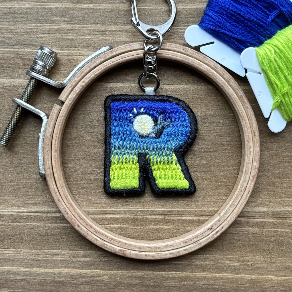 【非公式】ライバーモチーフ刺繍キーホルダー(ver.リクエスト)