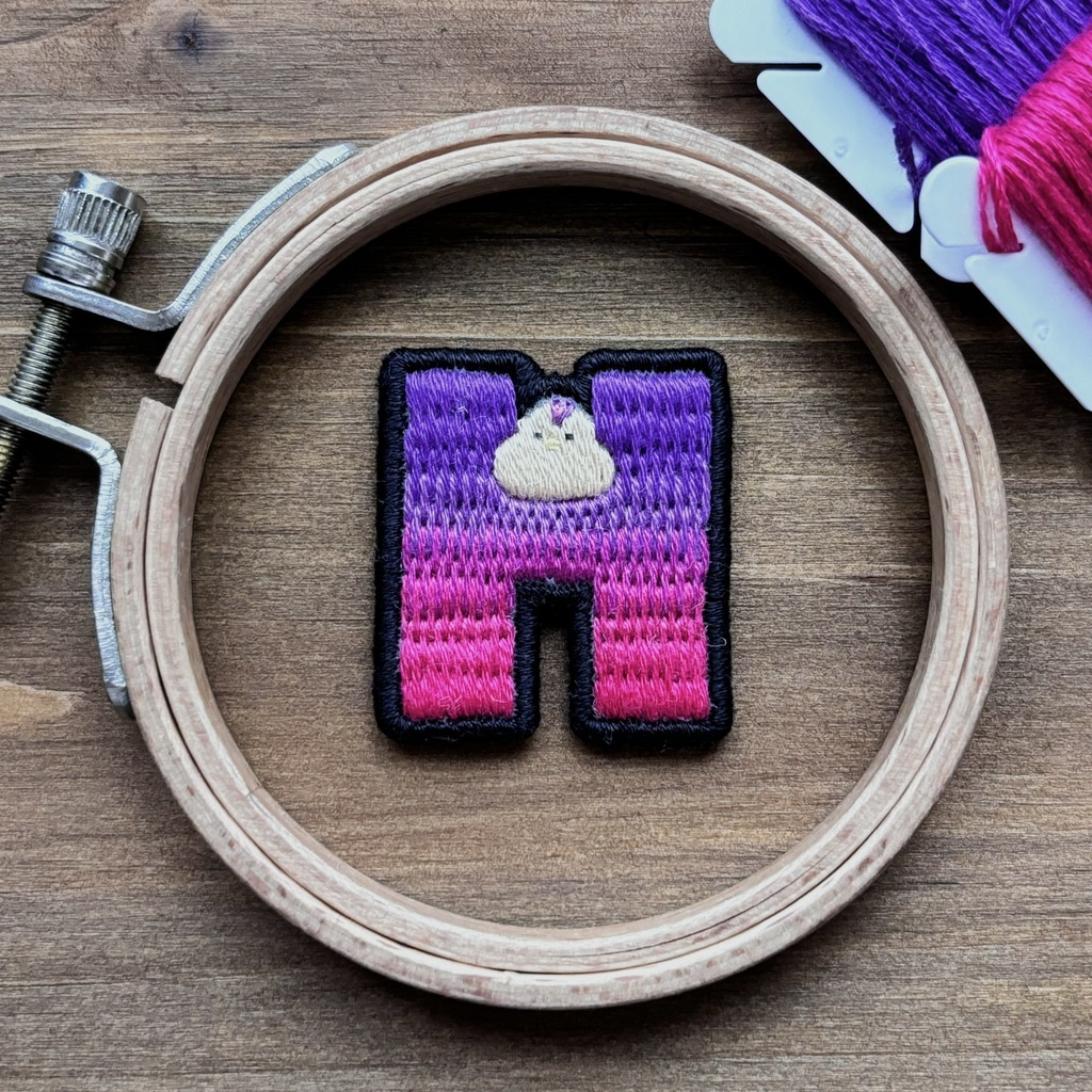 【非公式】ライバーモチーフ刺繍キーホルダー(ver.リクエスト)