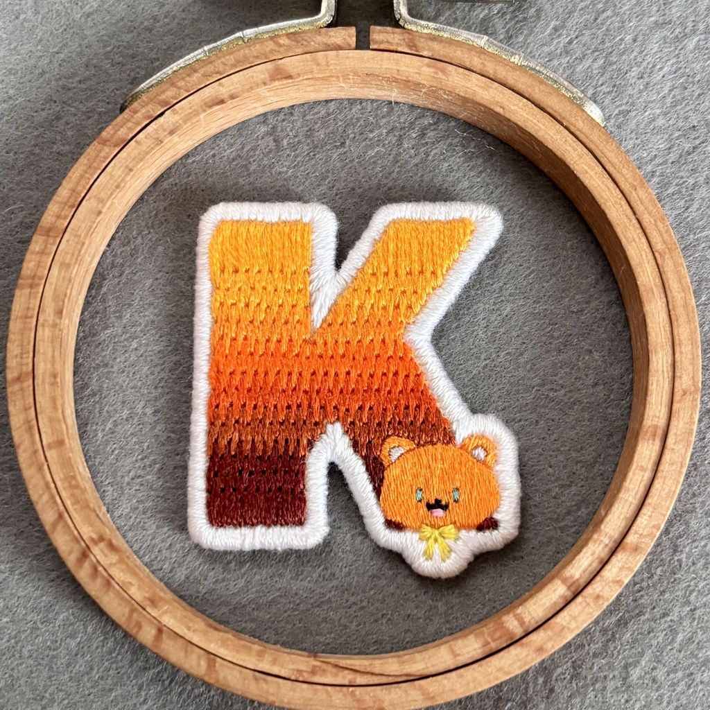 ライバーモチーフ刺繍キーホルダー・ブローチ(#にじそ11)