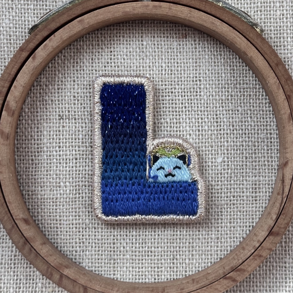 ライバーモチーフ刺繍キーホルダー・ブローチ(#にじそ11)