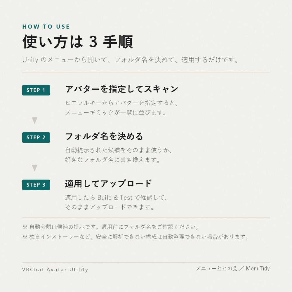 メニューととのえツール