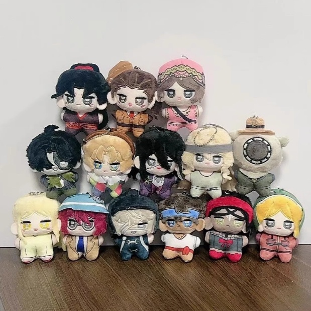 第五人格　IdentityV　ぬいぐるみ　10cm　呪術師　火災調査員　フールズ・ゴールド　ヴァイオリニスト　少女　心眼　機械技師　彫刻師　曲芸師　空軍　踊り子　バッツマン　芸者　昆虫学者