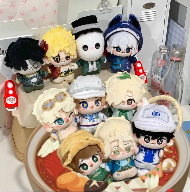 第五人格　IdentityV　ぬいぐるみ　10cm　フールズ・ゴールド　曲芸師　傭兵　墓守　庭師　作曲家　探鉱者　リッパー　夜の番人