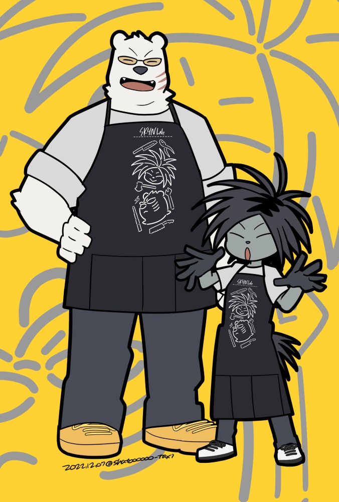 SKYN Lab.エプロン