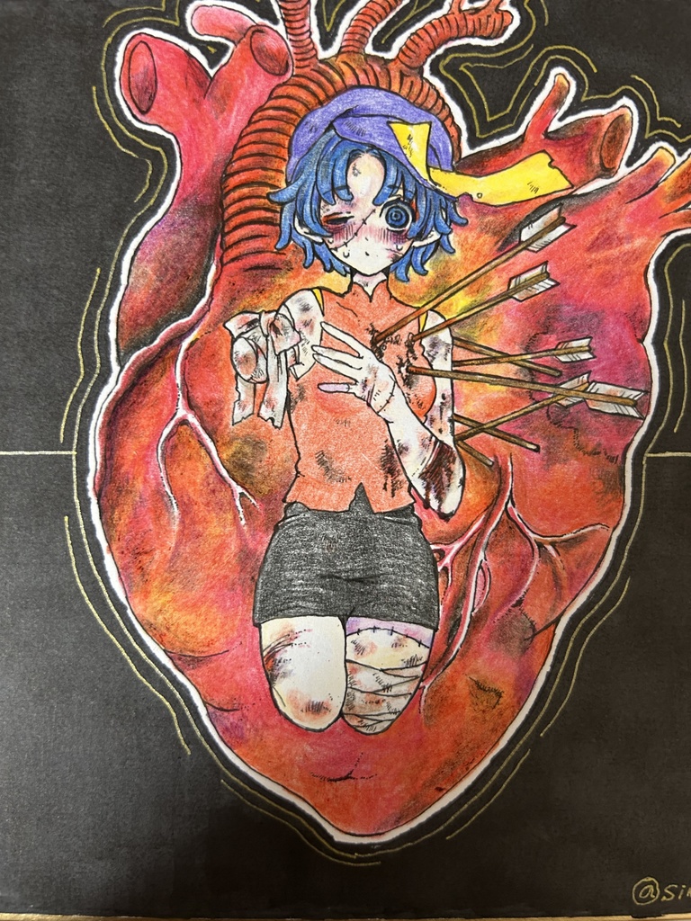 宮古芳香手描き色紙