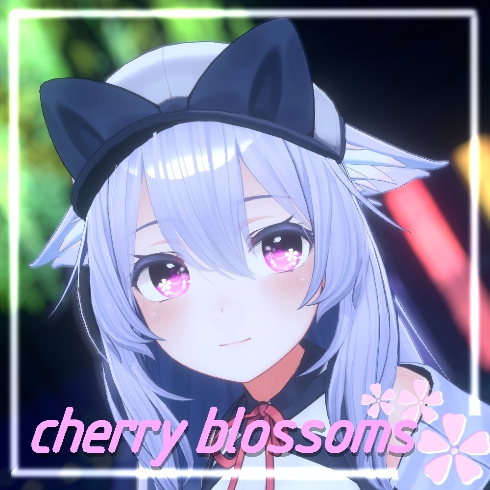 【瑞希 & 桔梗 & ルルネ】cherry blossomsアイテクスチャ 【8色+発光テスクチャ8色】/ eye texture
