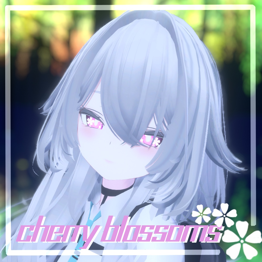 【瑞希 & 桔梗 & ルルネ】cherry blossomsアイテクスチャ 【8色+発光テスクチャ8色】/ eye texture