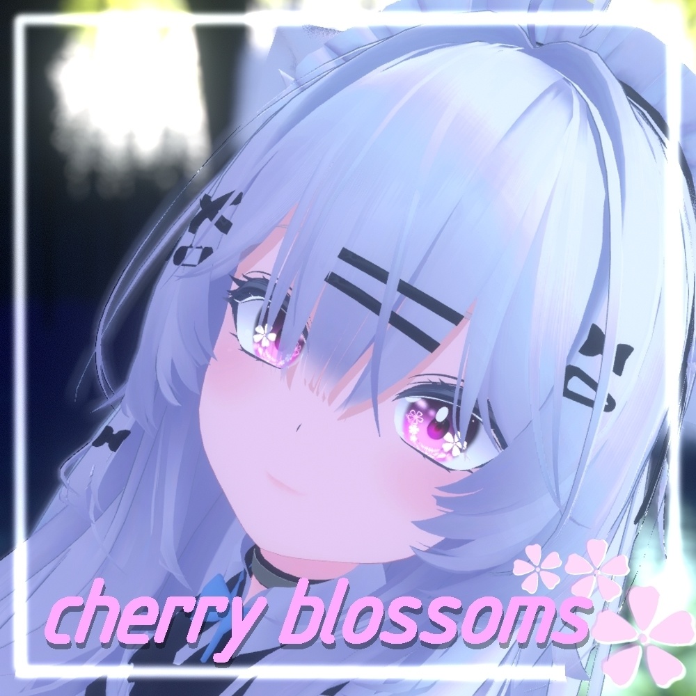 【瑞希 & 桔梗 & ルルネ】cherry blossomsアイテクスチャ 【8色+発光テスクチャ8色】/ eye texture