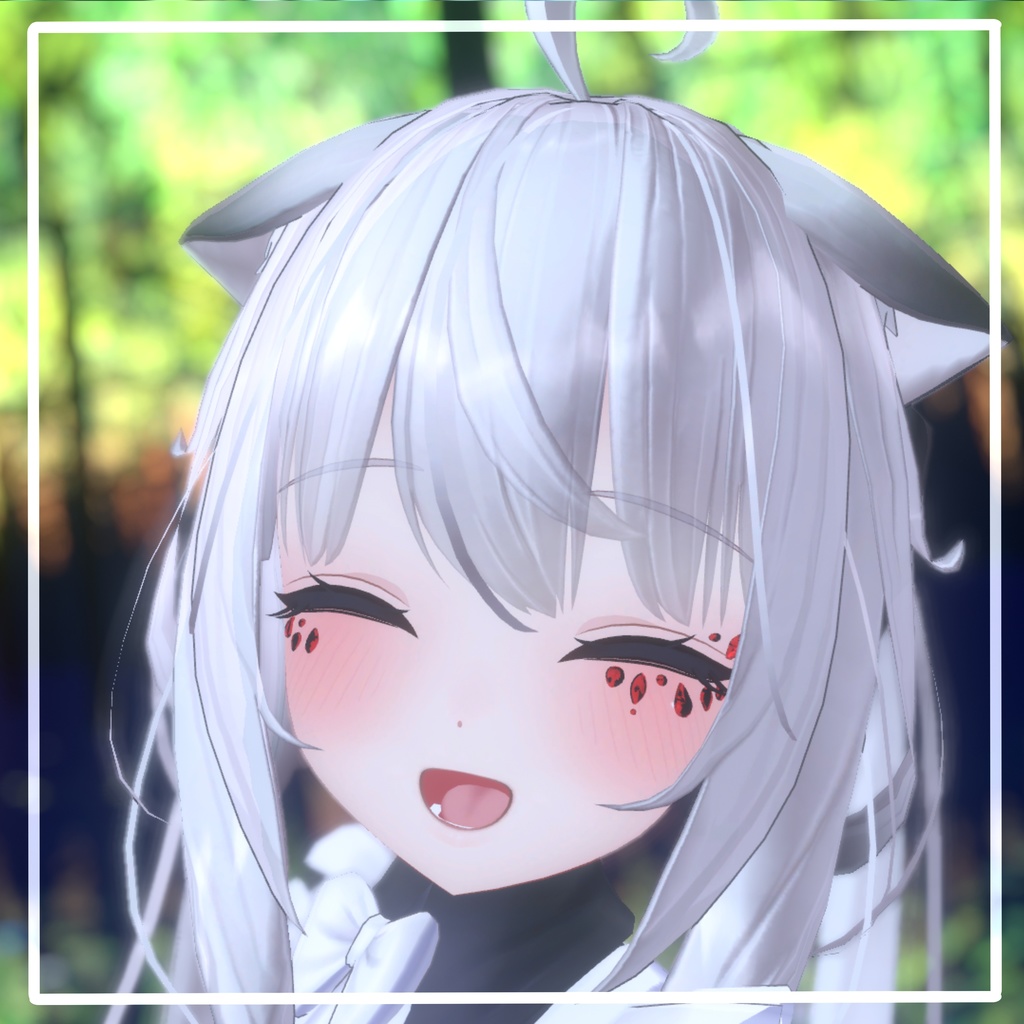 【VRChat想定】宝石メイク 【11アバターMA対応・基本表情追従設定済み】