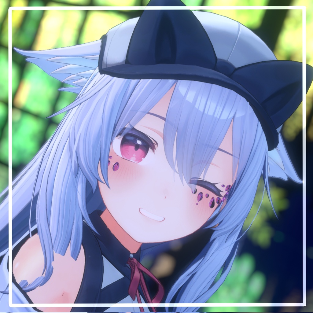 【VRChat想定】宝石メイク 【11アバターMA対応・基本表情追従設定済み】