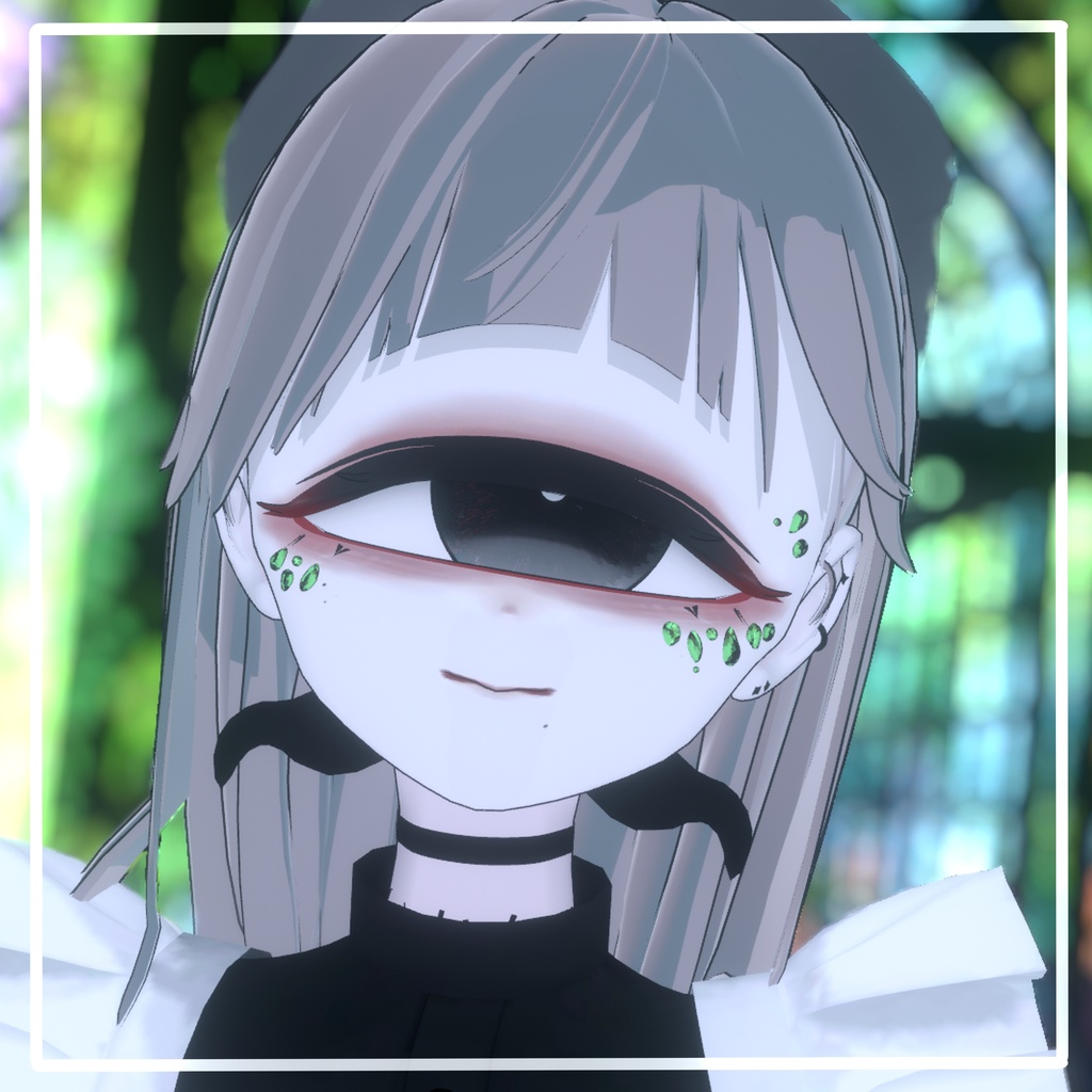 【VRChat想定】宝石メイク 【13アバターMA対応・基本表情追従設定済み】