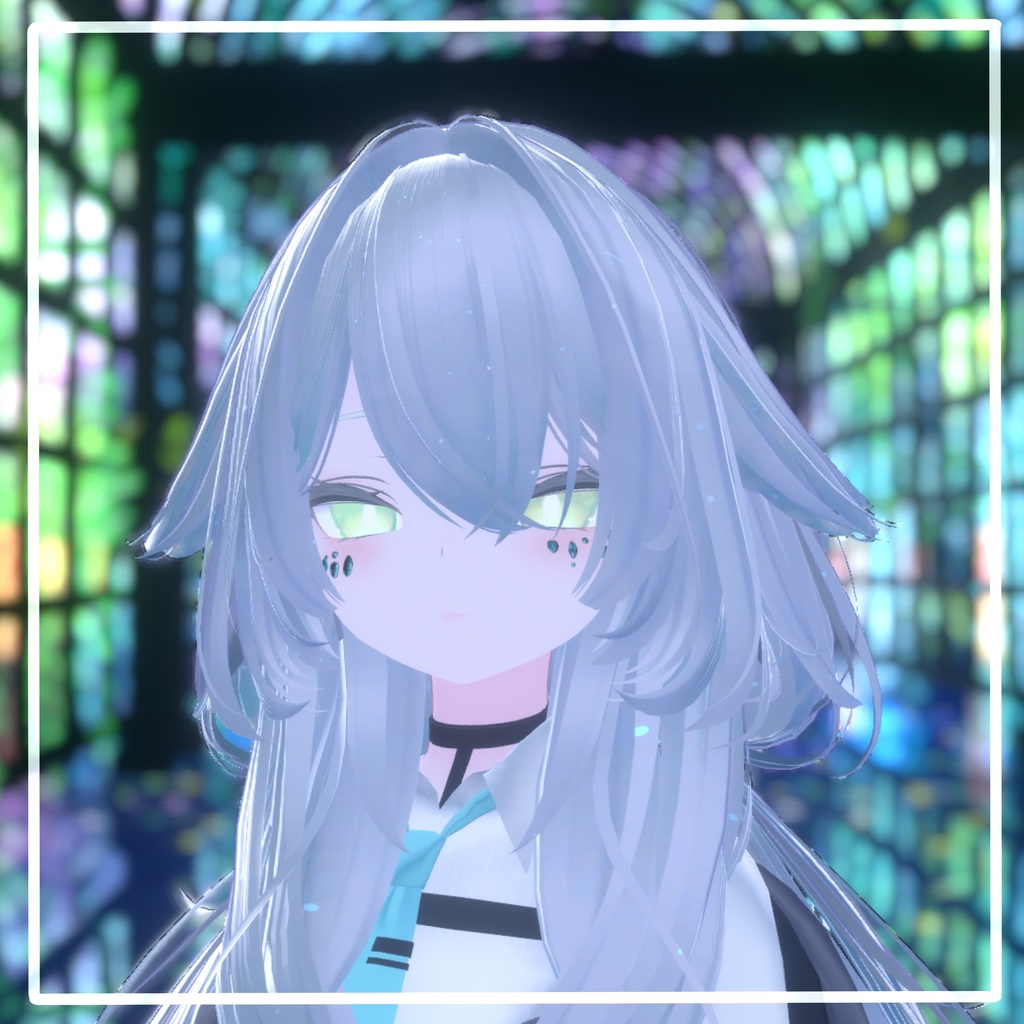 【VRChat想定】宝石メイク 【11アバターMA対応・基本表情追従設定済み】