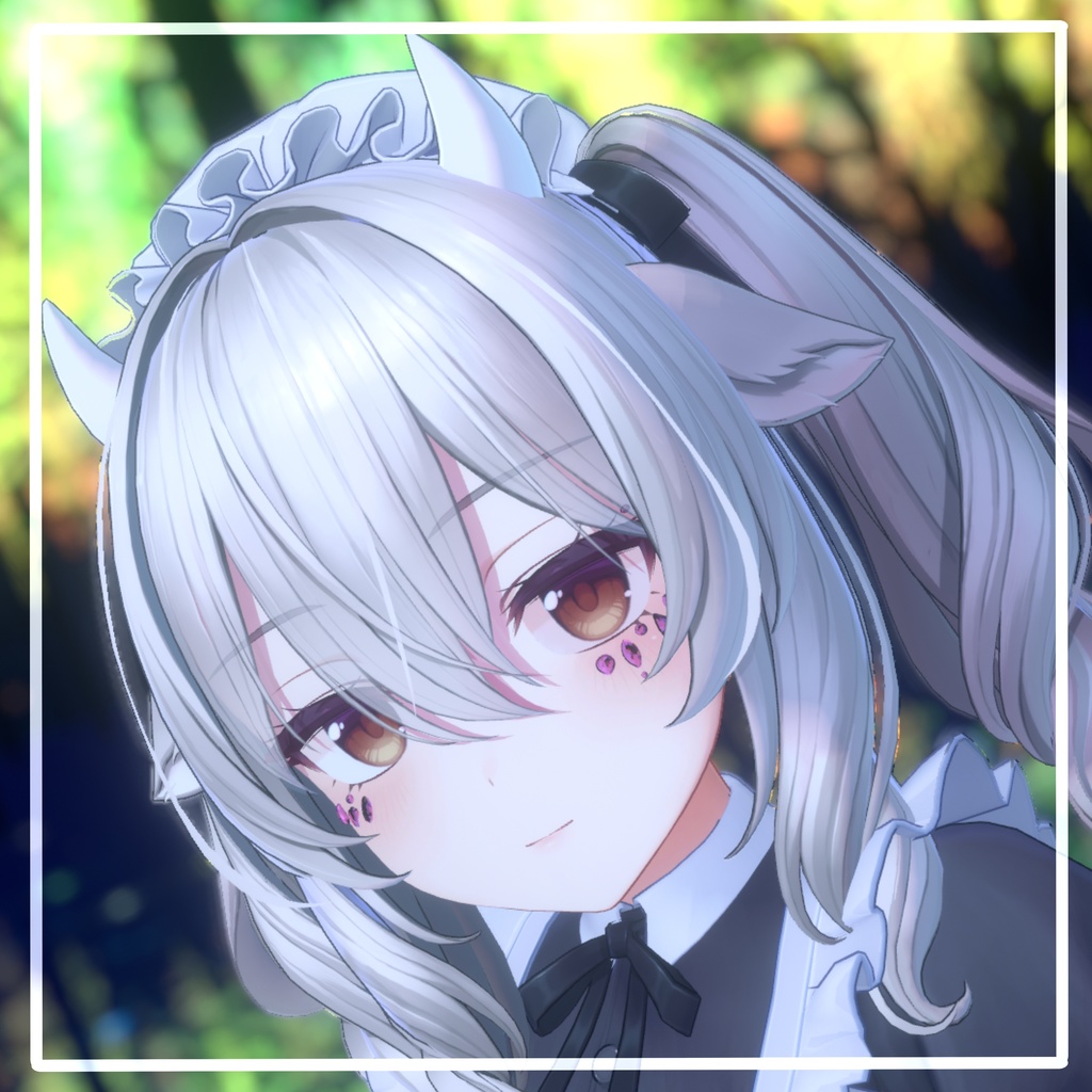 【VRChat想定】宝石メイク 【11アバターMA対応・基本表情追従設定済み】