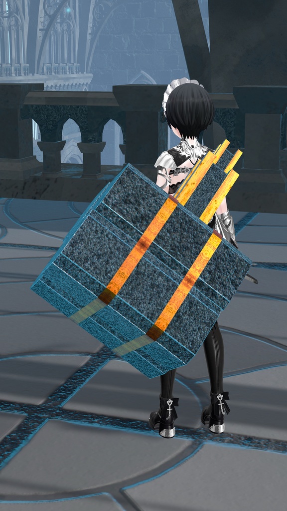 【ギミック付き3Dモデル】LongSword Gimmick【Knight Sword HGSG】 VRChat想定 抜刀・納刀音付き【MA対応】