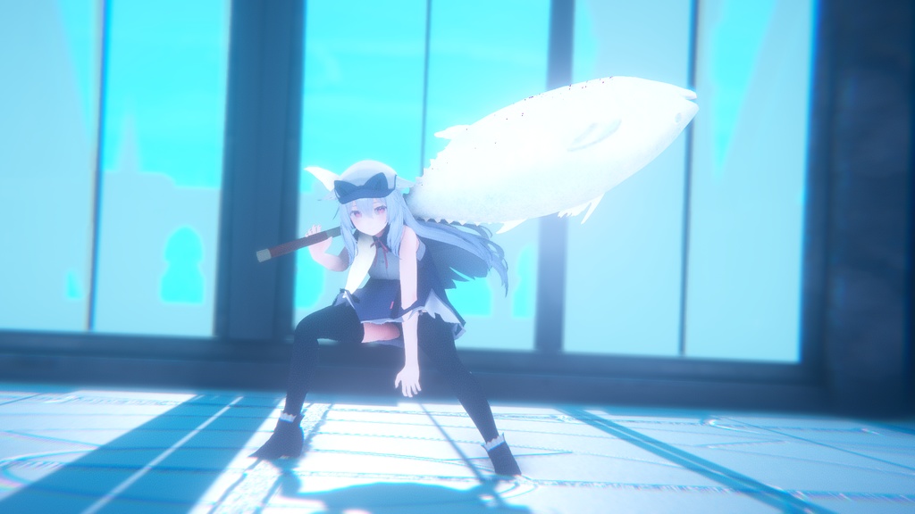 【ギミック付き3Dモデル】驚異の三鮪変形!本マグロ 冷凍鮪・マグロ包丁ギミック VRChat想定 MA対応