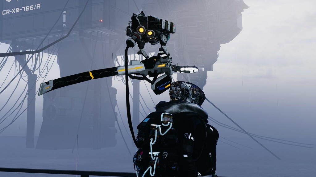 【ギミック付き3Dモデル】サイバーパンクカタナGimmick【クリカラ】 VRChat想定 MA対応