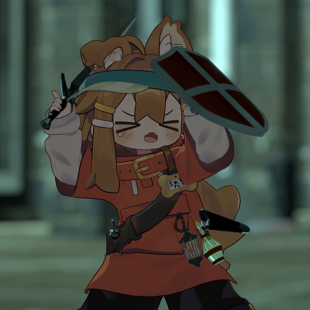 【ギミック付き3Dモデル】はじまりの旅路 冒険者スターターキット Ver.1.00 VRChat想定 抜刀・納刀音付き【MA対応】