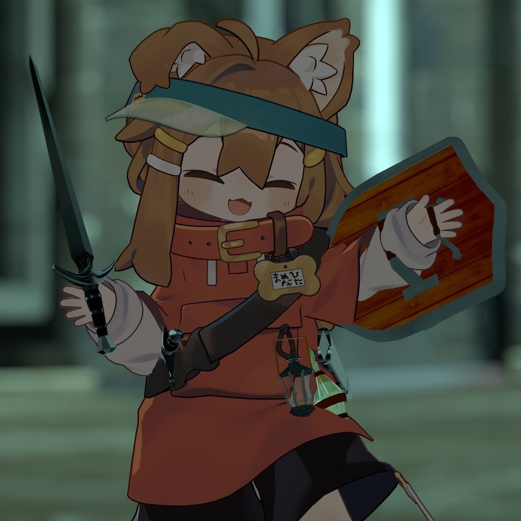 【ギミック付き3Dモデル】はじまりの旅路 冒険者スターターキット Ver.1.00 VRChat想定 抜刀・納刀音付き【MA対応】