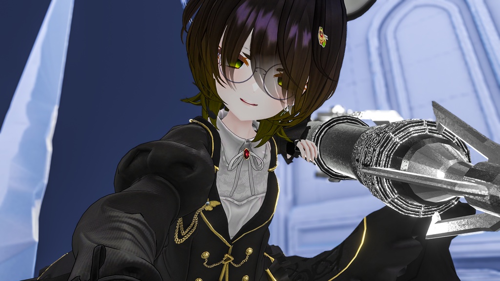 【ギミック付き3Dモデル】Harpoon Pile Cannon Gimmick【Pile Cannon/杭打砲】Ver.1.00 VRChat想定 装填・発射音付き【MA対応】