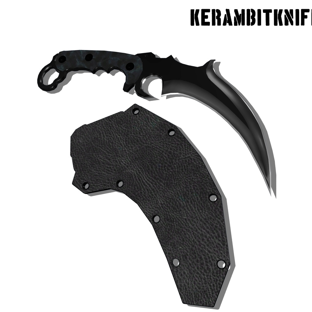 【ギミック付き3Dモデル】ナイフGimmick【CombatMachete&Knife】+【Axe&Karambit】Ver.1.00 VRChat想定 左右対応 【MA・デスクトップ対応】