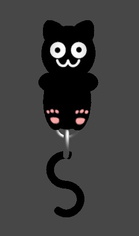 Hanging cat earring (vrchat)