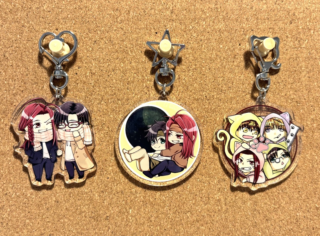 最遊記 悟浄八戒&猫一行アクリルキーホルダー