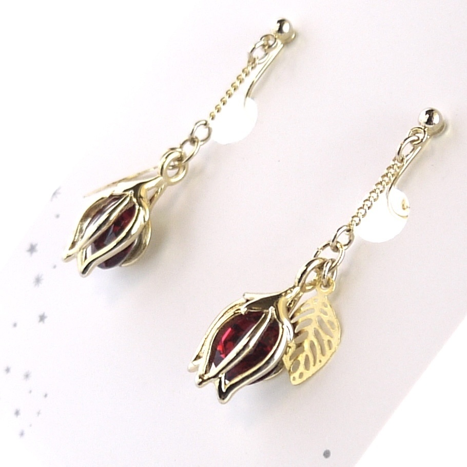 【推し色シリーズ】ゆらゆらチューリップのイヤリング・ピアス