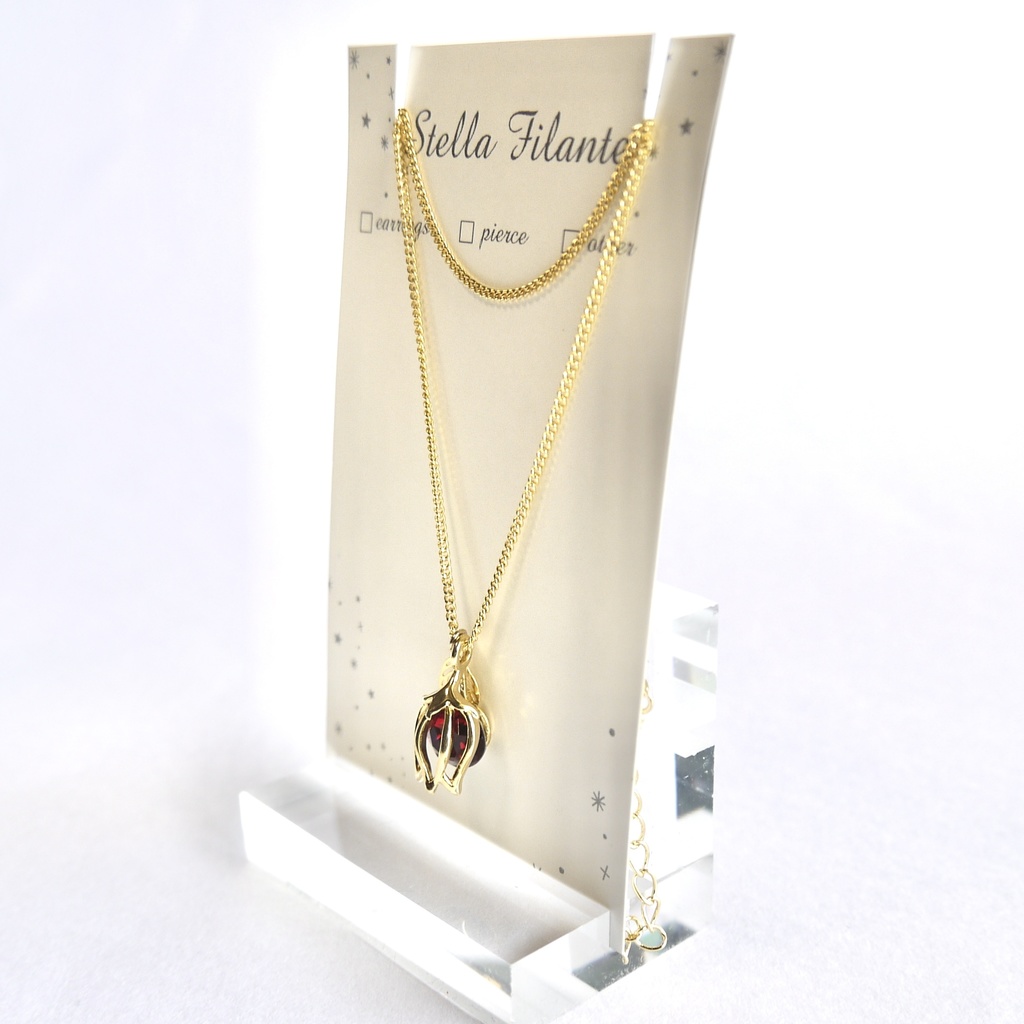 【推し色シリーズ】チューリップネックレス