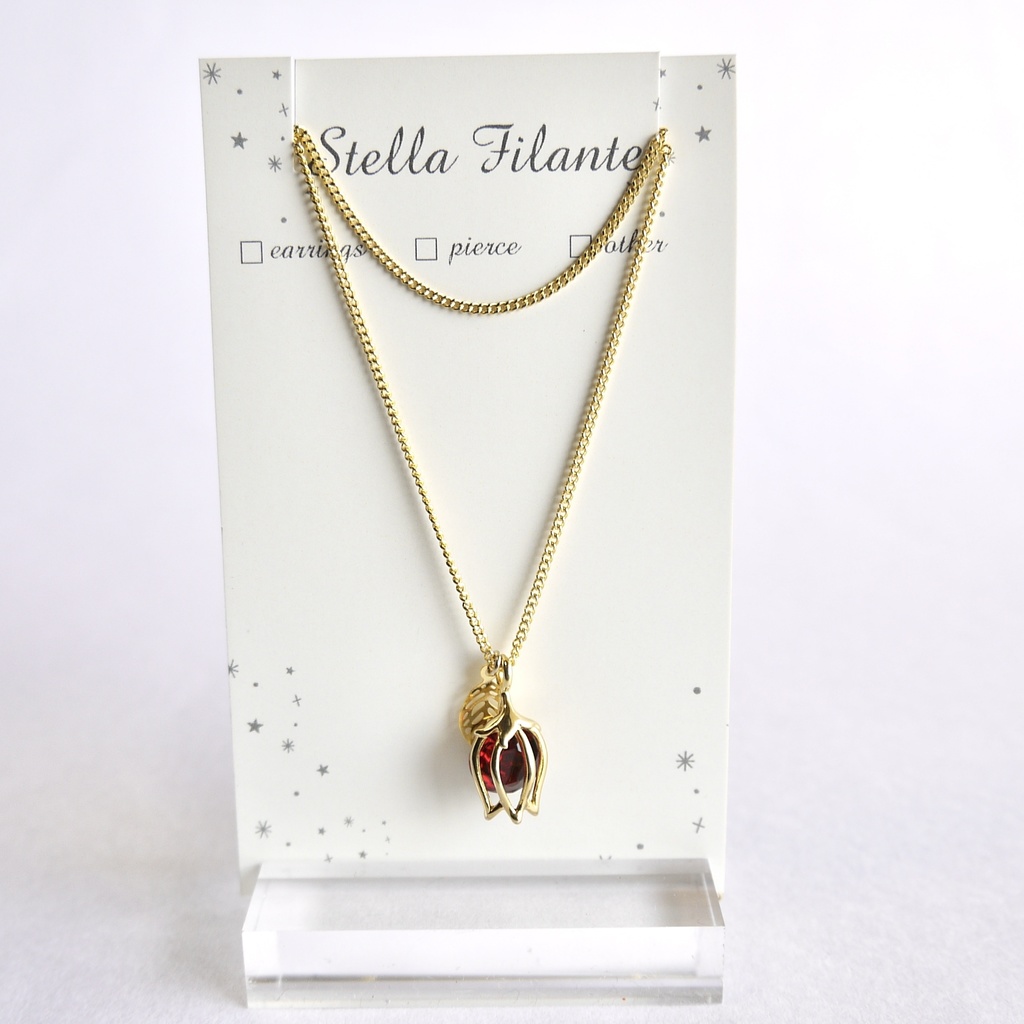 【推し色シリーズ】チューリップネックレス