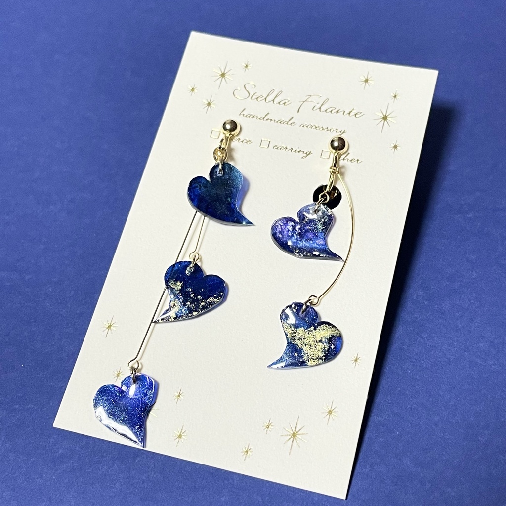 舞花-青- イヤリング・ピアス