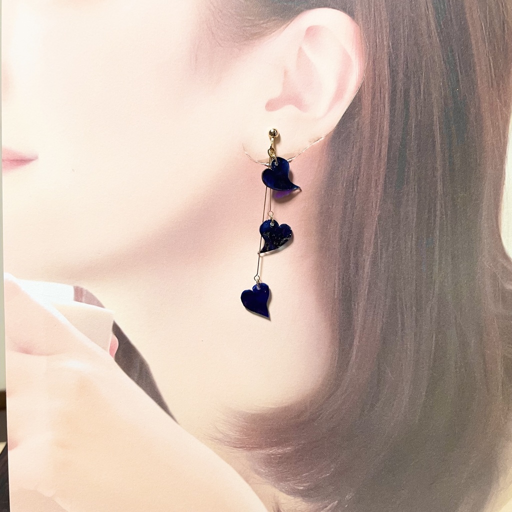舞花-青- イヤリング・ピアス