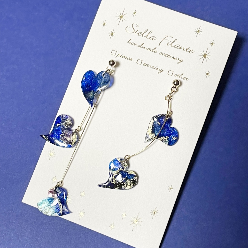 舞花-青- イヤリング・ピアス