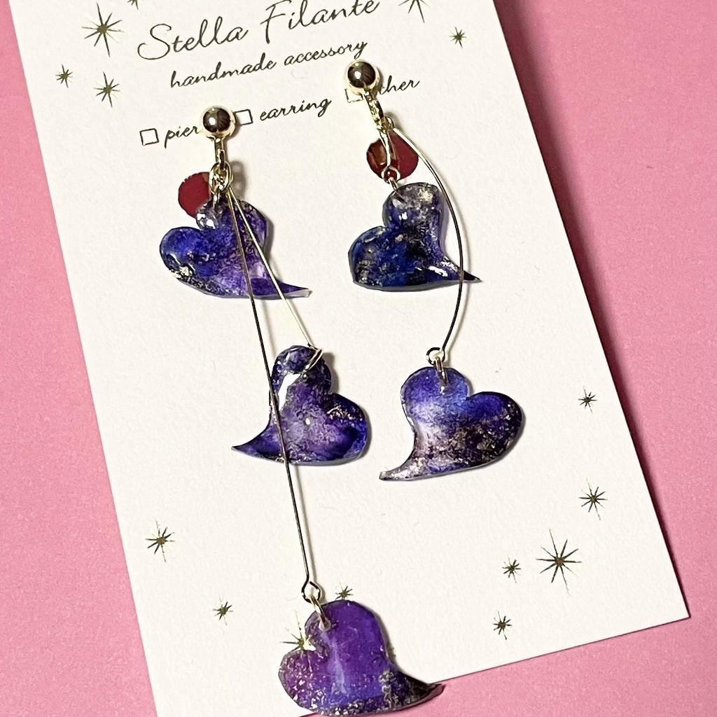 舞花-紫- イヤリング・ピアス