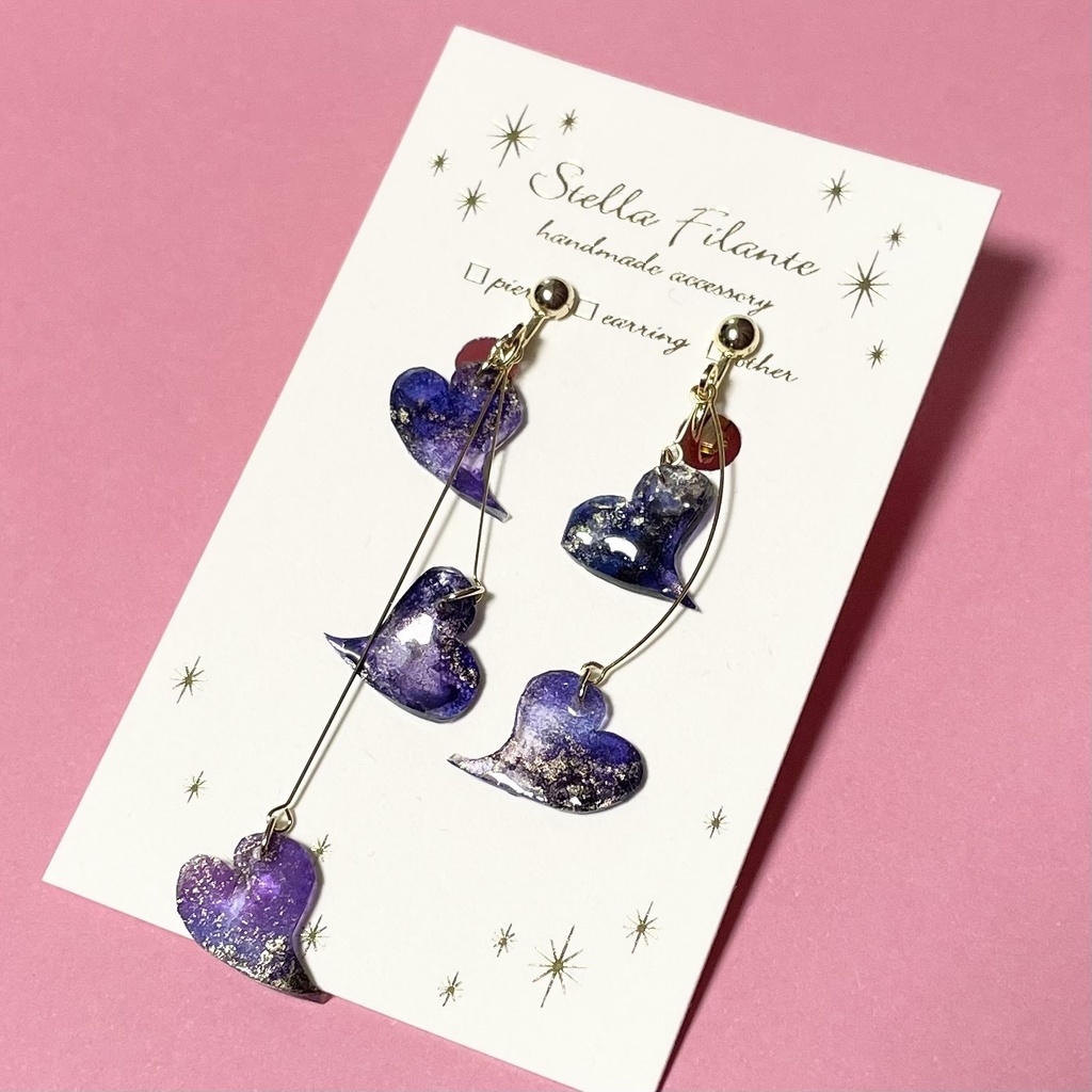 舞花-紫- イヤリング・ピアス