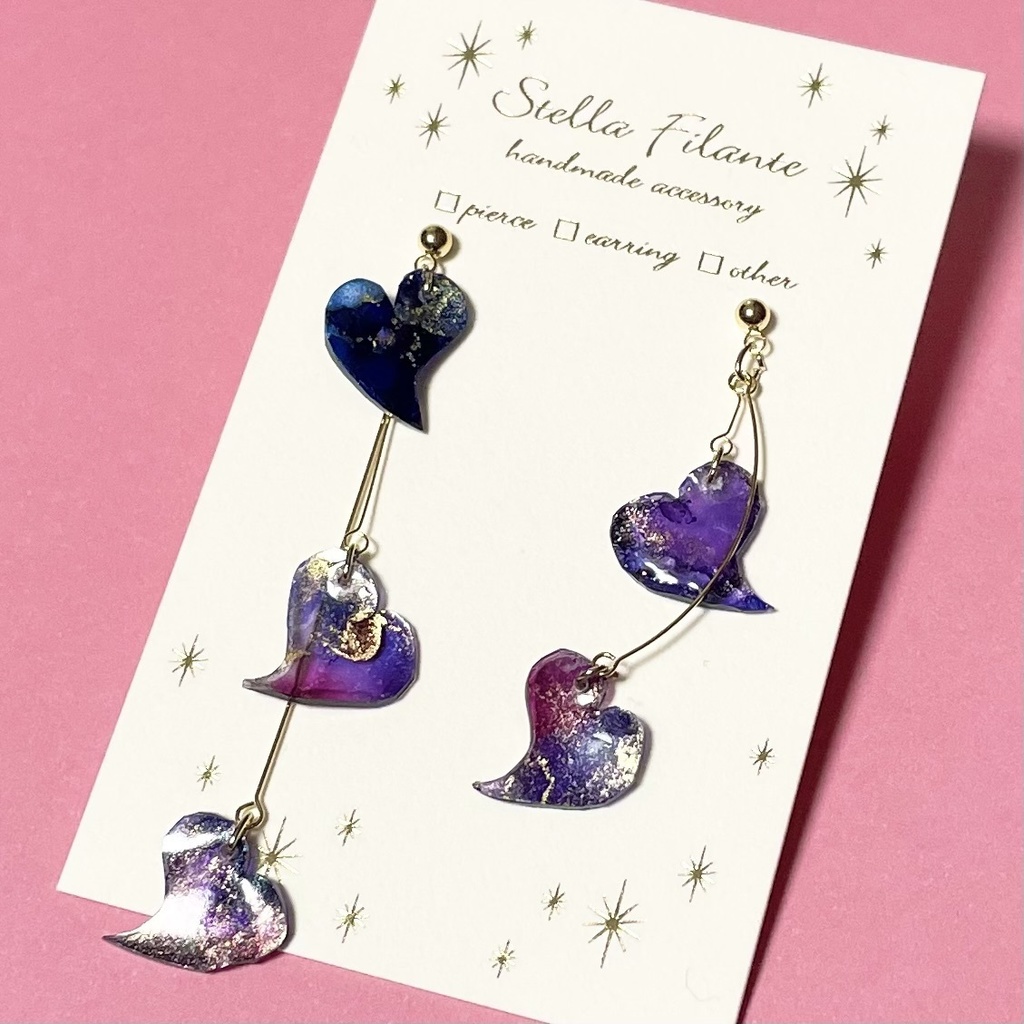 舞花-紫- イヤリング・ピアス