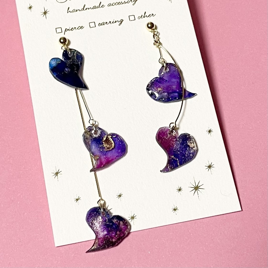 舞花-紫- イヤリング・ピアス