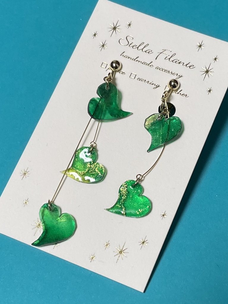 舞花-緑- イヤリング・ピアス