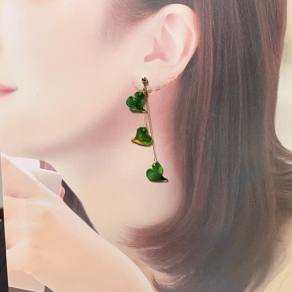 舞花-緑- イヤリング・ピアス