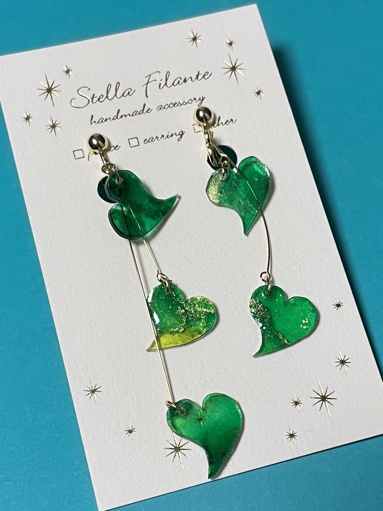 舞花-緑- イヤリング・ピアス