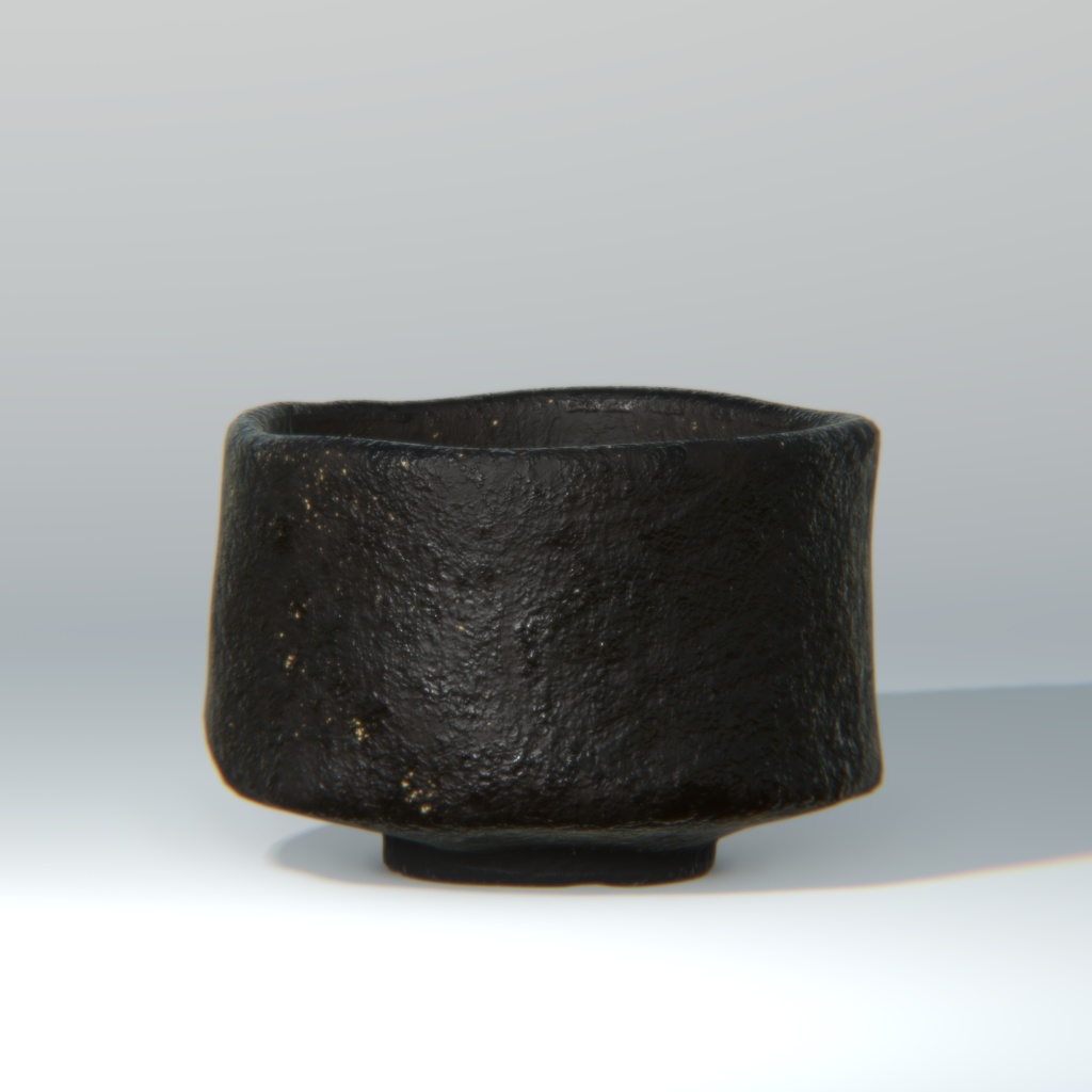 黒楽茶碗 銘「朔影(さくえい)」