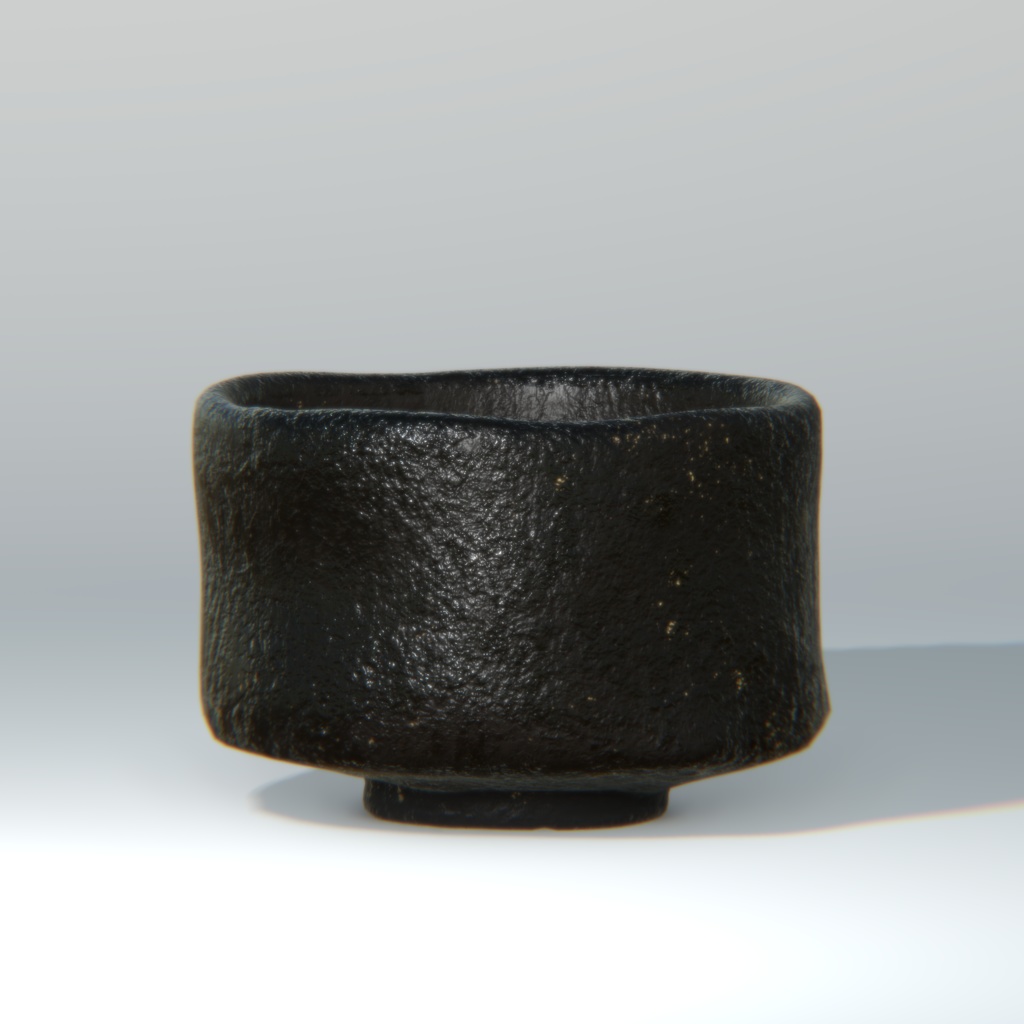 黒楽茶碗 銘「朔影(さくえい)」