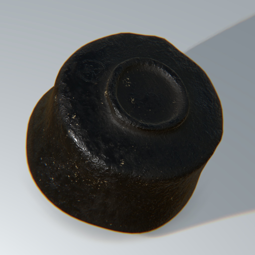 黒楽茶碗 銘「朔影(さくえい)」