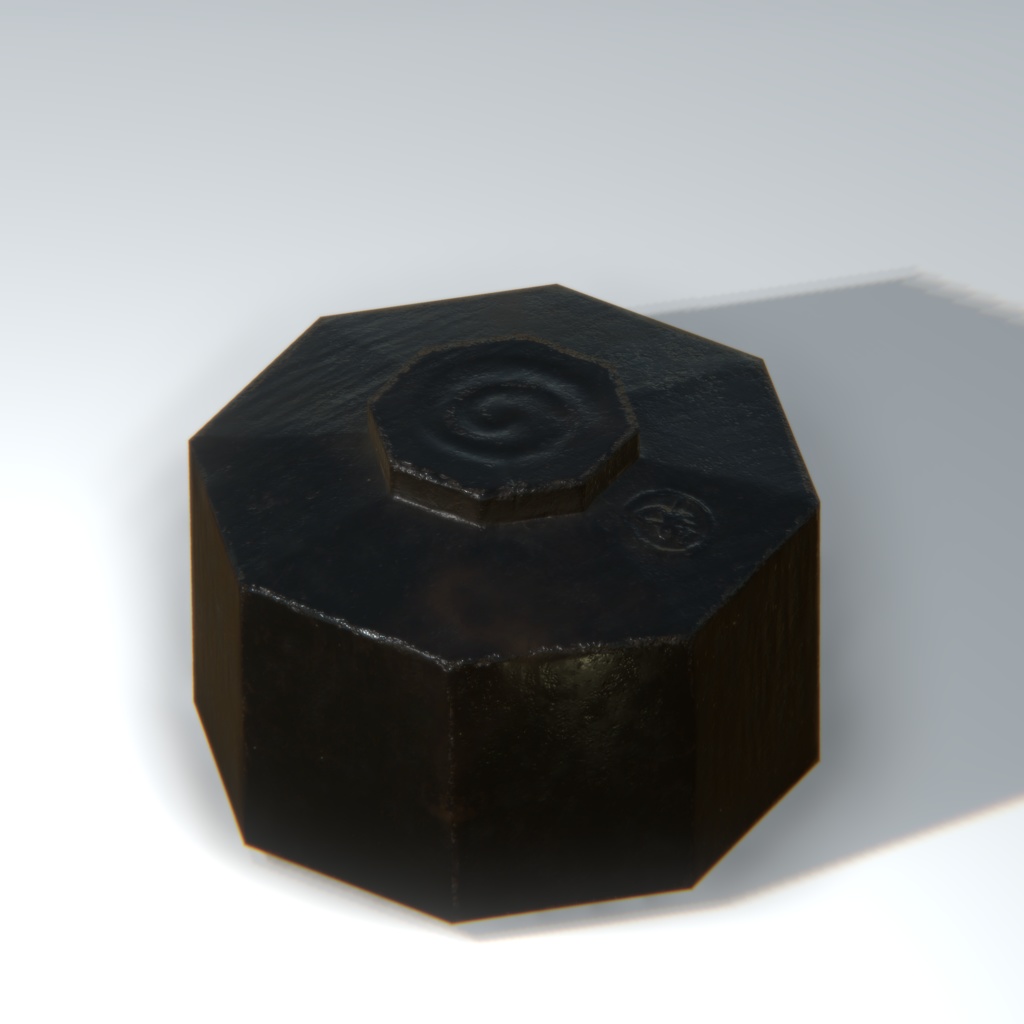 黒楽茶碗 銘「八稜(はちりょう)」