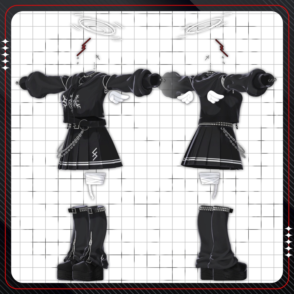 【6アバター対応】MUROMU LOOK SETUP -むろむルックセットアップ-