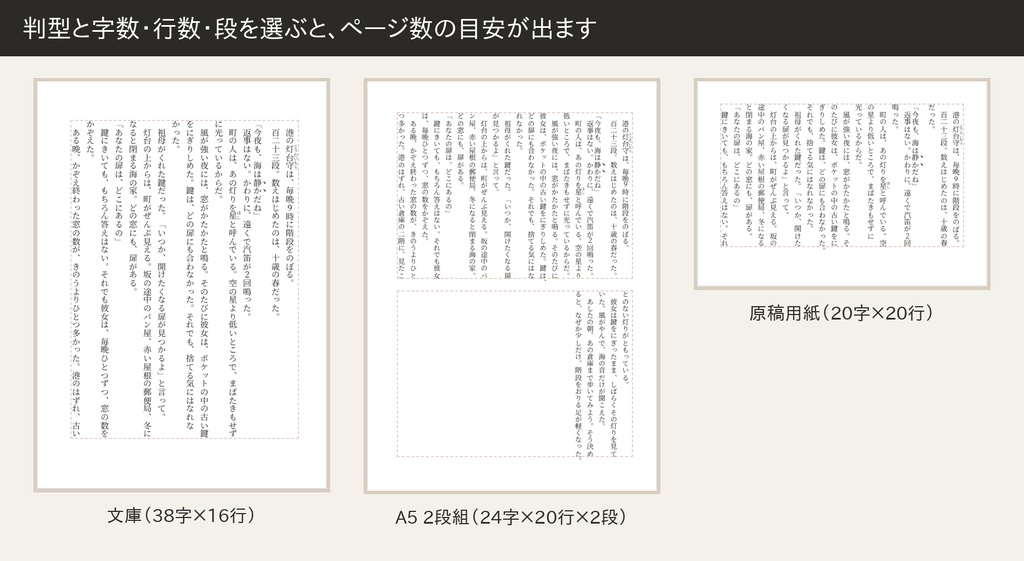 縦書き原稿帳|ブラウザで書く縦書きエディタ(ルビ・傍点・文庫/A5 2段のページ表示・章管理)