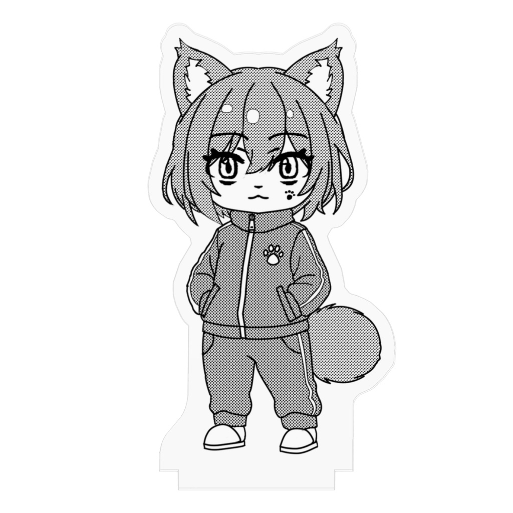 ナルシスアクリルスタンド(ナルシスさんはウェザりたいモノクロ)